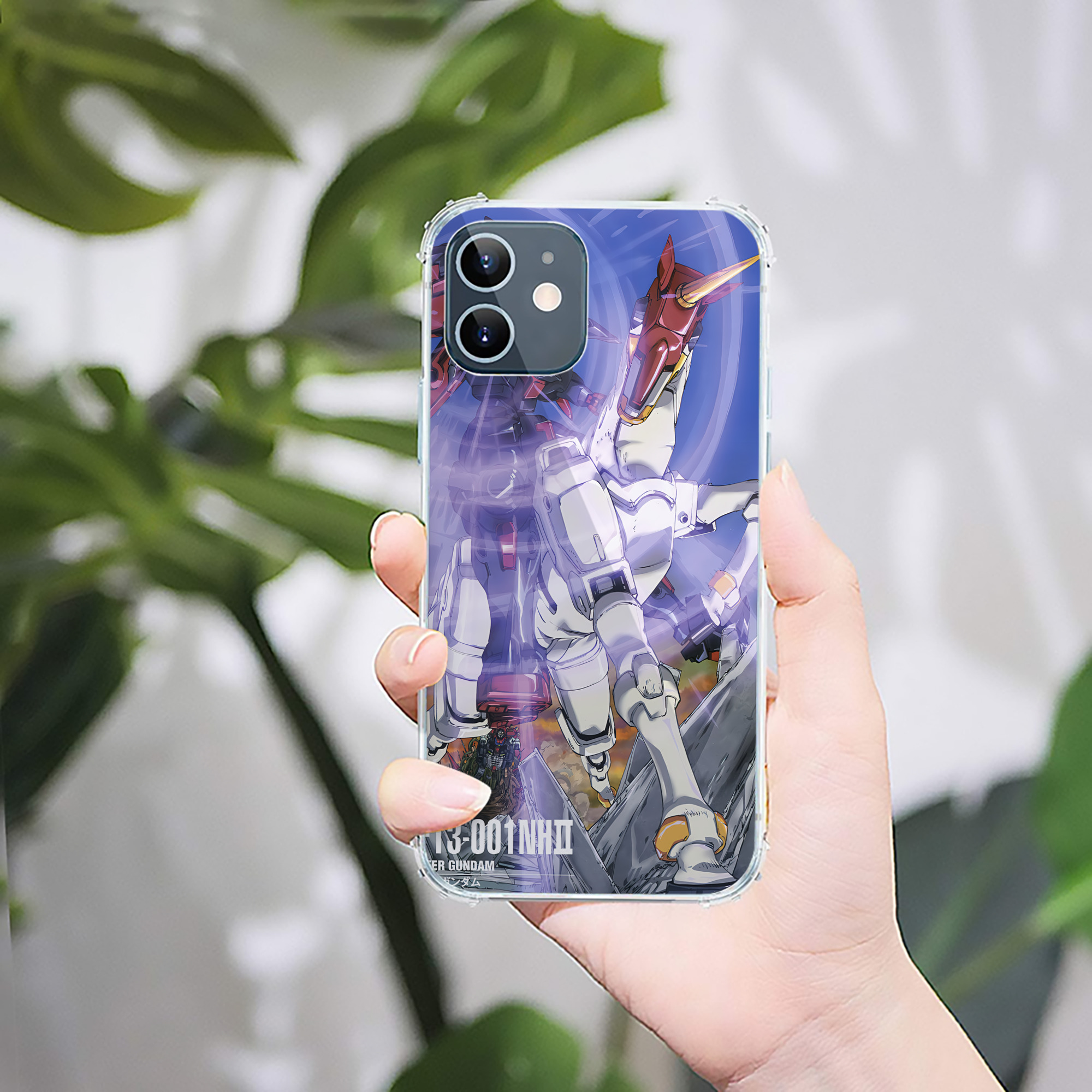 （画像用） 機動戦士ガンダム Mobile Suit Gundam 【iPhone 12シリーズ対応】透明スマホケース（クリアソフトケース）